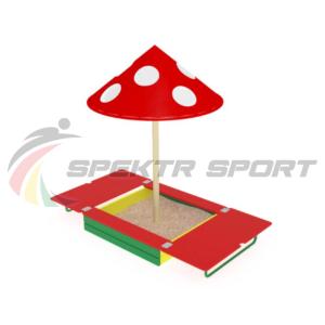 Купить Песочница с крышкой и грибком ИО 512 в Прохладном 