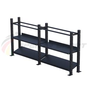 Купить Модульный стеллаж для гантелей, гирь и медболов 3780х430х1200 (2 секции) в Прохладном 