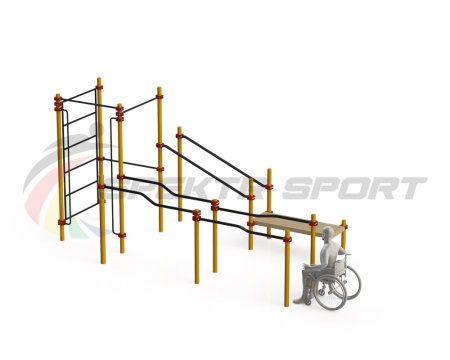 Купить Спортивный комплекс для инвалидов-колясочников WRK-D16_76mm в Прохладном 